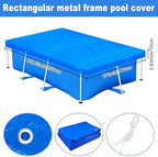 102 x 63 in Rectangular Pool Cover for Frame Above Ground Pool Cover 102" X63" Rectangle Frame Swimming Pool Cover for Heavy Duty Pool Cover Protector for Garden Swimming Pool Cover