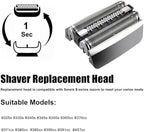 83M Replacement Head Compatible With Braun Series 8, 83M Wet and Dry Replacement Foil and Cutter for Braun Electric Shaver S8, 8370cc, 8340s, 8350s, 8467