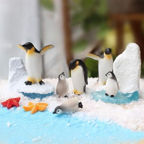 Blue-White Iceberg Model Realistic Arctic Miniature 3D Model Polar Bear Christmas Decorations Cake Decoration Craft Home Decoration Cake and Cupcake Toppers