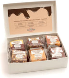 Valley Fudge, Chocolate Lover’s Gift Box, Fresh Artisan Fudge, Real Butter, Bulk Gourmet Candy, Individually Wrapped, Birthday, Thank You, Housewarming Gift, 4 oz, 6 Pieces, One and a Half Pounds