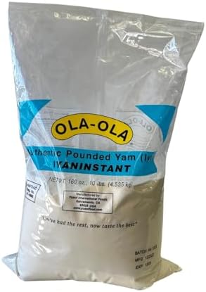 Ola Ola Authentic Pounded Yam (Iyan), 10lbs