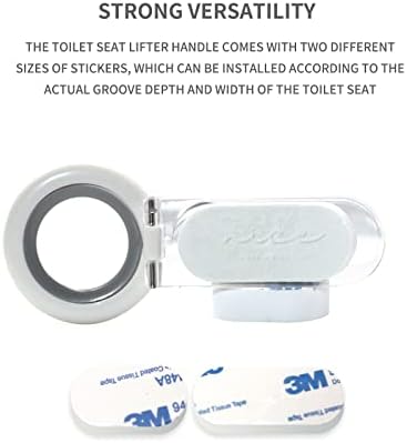 4 PCS Toilet Seat Lifter Handle for Bathroom Hotel Home Avoid Touching Cover Multi Function Cover Lifter for Toilet