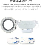 4 PCS Toilet Seat Lifter Handle for Bathroom Hotel Home Avoid Touching Cover Multi Function Cover Lifter for Toilet