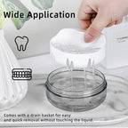 Leak Proof Denture Cup Kit Portable Retainer Case Perfect for Travel, Denture Case Container Cleaning Care for Dentures Aligner Mouth Guard with Denture Brush,Strainer, Removal Tool and Mirror