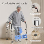 Toilet Safety Rails,Height-Adjustable Toilet Frame Width-Adjustable Toilet Handles Foldable Toilet Rail Provides Support for Seniors ， Pregnant ，Disabled （Gray）