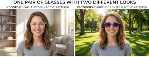 Yizmo Photochromic Sunglasses – Color-Changing Transitions Lenses & Frames | UV Protection | Unisex Lightweight Style for Outdoor Sports & Travel