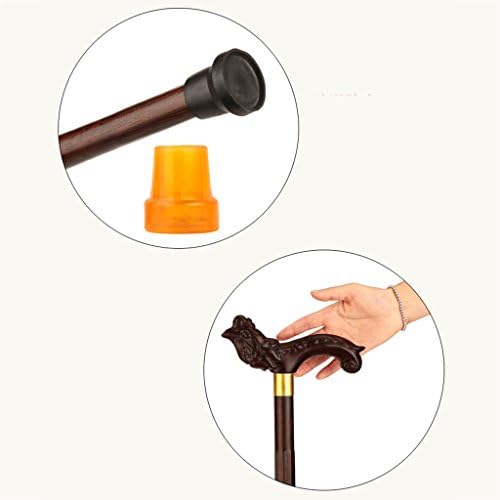 Wooden Walking Sticks Cane Chicken Wings Wooden Cane Crested Style Crafted V- shaped Pattern Is Not Painted On The Natural 96 Cm Can Be Truncated On Their Own Mobility Aid for Elderly, Seniors & Handi