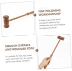 Body Massager Hammer Wooden Scalp Massager Tool Handheld Massage Stick for Muscle Relaxation