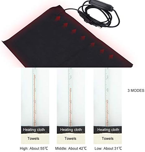 1 Pc Electric Heating Pad, Pure Enrichment Pure Relief Heating Pad, 5V 2A Lightweight Electric USB Heating Heated Pad Accessory for Outdoor and Indoor