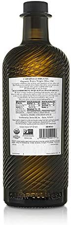 Carapelli - Organic Extra Virgin Olive Oil: Cold-Pressed Organic EVOO – 33.8 Fluid Ounces (1 Liter)
