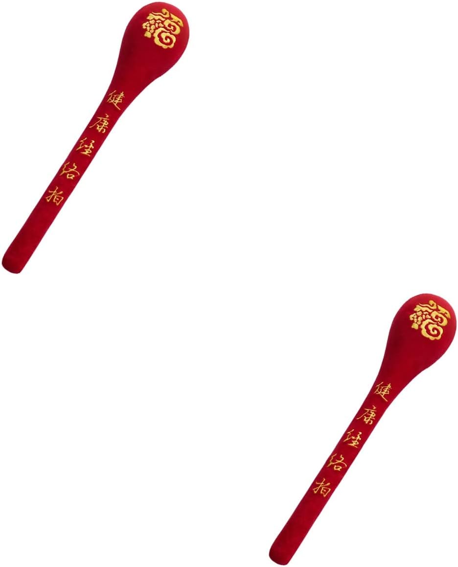 Healifty 2Pcs Handheld Massage Hammer Pat Stick for Body Acupoint Therapy Portable Fatigue Relief Massager for Back Neck Legs Waist 18.89X3.77X4.33In