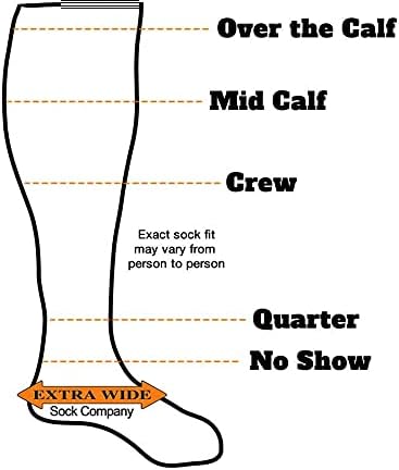 Extra Wide Medical (Diabetic) Quarter Socks (Pack of 3), Made in USA
