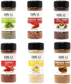 June Street Market 10 Piece Essentials Kitchen Starter Gift Set: Spices with Trilingual Labels (English, Spanish, Arabic) Includes Recipe Cards, Perfect for Cooking, Baking, or Gifting