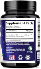 Lions Mane Supplement - Lions Mane 1000mg Per Serving - Extra Strength Lion’s Mane Mushroom - Superfood for Natural Memory & Focus Support, Brain, Immune Health Support - USA Bottled - 120 Capsules
