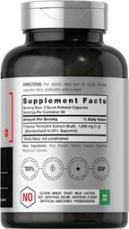 Horbaach Tribulus Terrestris for Men | 1000mg | 180 Capsules | Extract Supplement | Non-GMO and Gluten Free