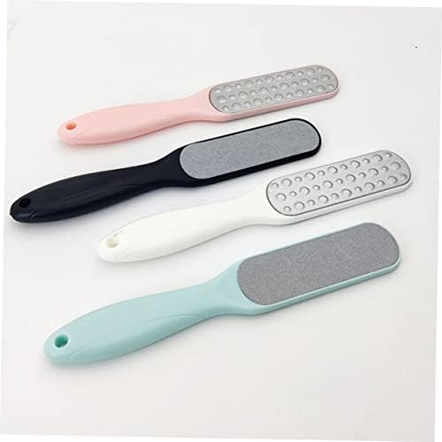 FRCOLOR 4pcs Double-Sided Pedicure Foot Files Stainless Steel Callus Removers for Smooth Feet Dead Skin Removal Tool for Men and Women Home Care Kit