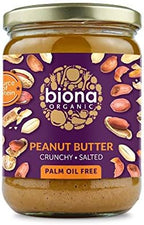 Biona Organic Peanut Butter Crunchy 500g - Pack of 2