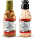Terry Ho's Yum Yum Sauce Original & Japanese Ginger Dressing 16oz Bundle - Sweet, Tangy Condiment for Dipping, Marinade & Dressing for Shrimp, Steak, Chicken, Veggies.