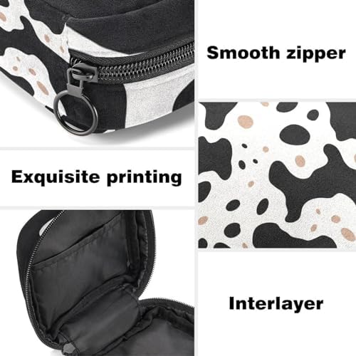 Sanitary Napkin Storage Bag,Period Bag,Pad Bag,Animal Cow Print,Period Pouch, J9av6rhircrk, Ce4y2jfrbwvz