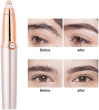 Eyebrow Trimmer Lipstick Shaped Electric Eyebrow Lipstick Shaped Electric Women'S Shaver Rose Gold Eyebrow Trimmer