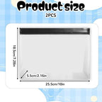 2 pcs Clear Leak Proof Freezer Bag Reusable Ice Storage Bags Ice Cube Freezer Holder Container Silicone Snack Bag Food Storage Bags for Travel Meal Prep Sandwich Fridge Kitchen Organization Whiskey