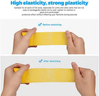 Bandage Wrap 8 Pack 2”x 5 Yards Self Adhesive Bandage Wrap Breathable Cohesive Bandage Wrap Rolls Athletic Elastic Self Adherent Wrap for Sports Injury,Wrist, Knee, Ankle Sprains and Swelling(Yellow)