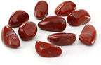 Tumbled Polished Natural Red Jasper Stones, Crystals and Healing Stones Quartz Bulk for Wicca, Reiki, Healing Energy, Chakra Stones, Witchcraft Supplies(10Pcs)