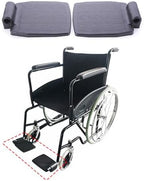 2 Pack Wheelchair Footplate Replacement Universal Wheelchair Footrest Pedal with 3/4 Inch Tubing Hole Foot Plate Panel for Folding Transport Wheelchair Swing Away Footrests Foot Rest Legrest