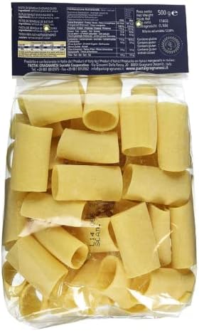 Paccheri Organic Italian Pasta di Gragnano I.G.P.| Pastai Gragnanesi | USDA Certified Organic| 17.6oz (500g)