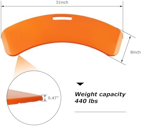 LOSCHEN Slide Transfer Board, Patient Slide Assist Device for Transferring Patient or Handica from Wheelchair to Bed, Toilet, Tub, Car - Slide Board with A Handle,Weight Capacity 320lbs