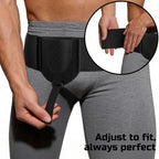 Hernia Belts for Men & Women, Inguinal Hernia Belt for Men Fits Left or Right Hernia, Hernia Support for Men With Adjustable Waist Strap & Compression Pressure Pad for Pre & Post-Surgery | Black