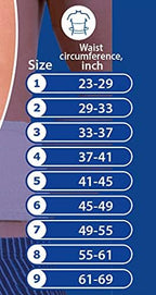 Umbilical Ventral Belt Hernia Reduction Binder With Navel Pad, Abdominal Support for men and women. Hernia support comfort band and bandage. (#4 for Waist Circumference: 37-41 inch (95-105 cm))