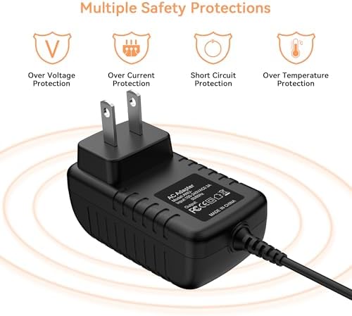 9V AC/DC Adapter Charger for Zoom AD-16A/D AD-0006E AD-0006G, for Zoom Guitar Pedals G1 G1X G1N G1XN G1on G1Xon G2Nu G2.1Nu G3 G3X G5 Power Supply Charger