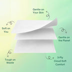 Tree-Free 100% Bamboo Premium Toilet Paper-24 Premium Mega Rolls, Ultra Soft & Strong 3-Ply 300 Sheets Per Roll-Eco-Friendly, Plastic-Free, Septic Safe Tissue, We Save Trees.