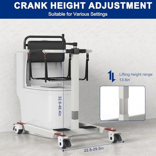 Patient Lift Transfer Chair for Home – Portable Wheelchair to Car Transfer Device, Home Nursing Lift Transfer Chair for Elderly and Disabled, Bed to Chair Transfer Chair for Seniors (A)