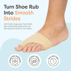 ZenToes Bunion Relief Sleeve | Gel Bunion Pads & Corrector for Men & Women | Cushioned Support for Toe Alignment | 1 Pair (Small, Women 5-7, Men 4-6)