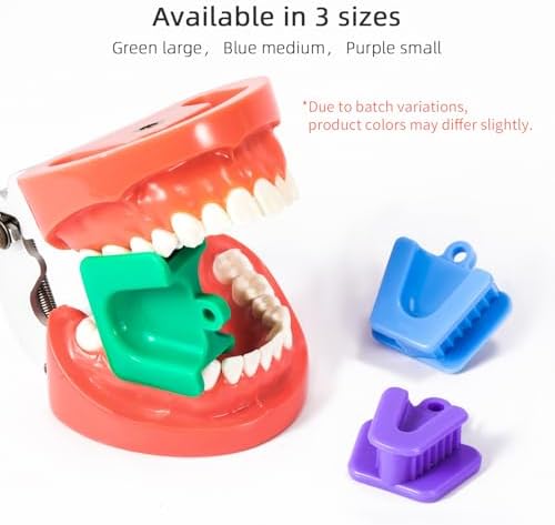 9PCS Dental Bite Blocks, Oral Silicone Mouth Prop Cheek Retrackors (3Pcs/Set, 3Sets/Pack)