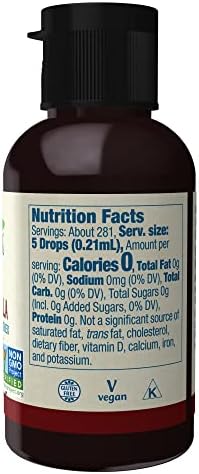 NOW Foods, Better Stevia, Liquid Zero-Calorie Sweetener, Cinnamon Vanilla Flavor, Certified Non-GMO, 2 Fl Oz