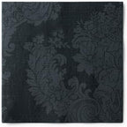 Black Colored Linen-Feel Paper Dinner Napkins, Designed, Texured and Airlaid, 45 Napkins