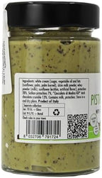 GUSTO ETNA Pistachio Butter/Spreadable Cream with Chocolate Chips, 6.7 oz (190g), Rich & Nutty Spread for Knafeh Pistachio Chocolate Bars, Sweet Pistachio, 28% Pistachios, From Italy, Non GMO