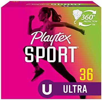 Playtex Sport Tampons, Ultra Absorbency, 36ct and Super Plus Absorbency, 36ct Bundle