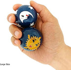 Top Chi Sun and Moon Baoding Balls with Bamboo Stand