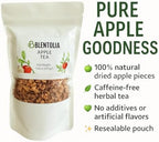 Blentolia Apple Tea | 100% Natural Dried Apple Pieces | Caffeine-Free Herbal Fruit Tea | Refreshing & Flavorful Hot or Iced Tea – 7.05oz (200g) Resealable Pouch