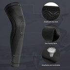 2 Pack Full Leg Compression Sleeves for Men And Women Long Knee Brace Support for Basketball, Running, Workout, Cycling, Sport