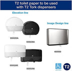 Tork Mini Jumbo Toilet Paper Roll White T2, Advanced, 1-Ply, 12 x 1200', 12013903