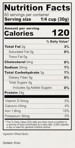 Anthony's Vital Wheat Gluten, 4 lb, Vegan, Non GMO, Keto Friendly, Low Carb