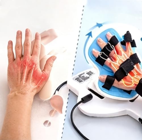 Electric Wrist Joint Rehabilitation Device, Wrist Flexion and Extension Exercisers, 9 Adjustable Modes 0-90° Range of Motion, Adjustable Strap, Home Use for Left/Right Hand
