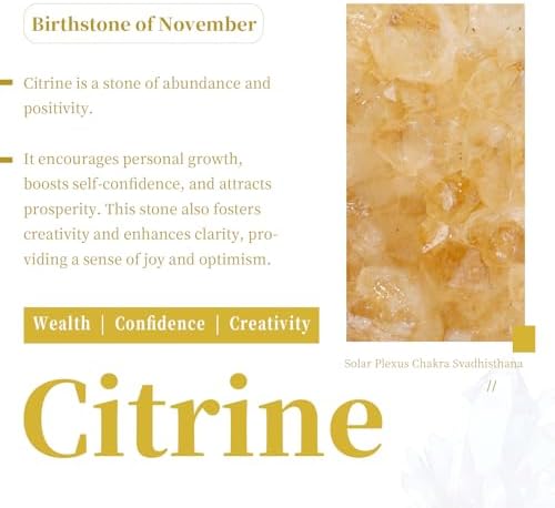SUNYIK Irregular Citrine Stone Slab, Self-Standing Upright Citrine Quartz Geode Cluster for Home Office Decor Meditation Relax, (15-50g)