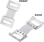 WILLBOND 100 Pieces Bandage Clips Only Elastic Bandage Wrap Clips Stretch Metal Clasps Replaceable Wrap Fastener Clip for Various Types(White)