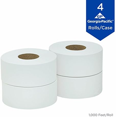 Georgia-Pacific Professional Series Jumbo Jr. 2-Ply Toilet Paper by GP PRO (Georgia-Pacific), 2172114, 1000 Feet Per Roll, 4 Rolls Per Case
